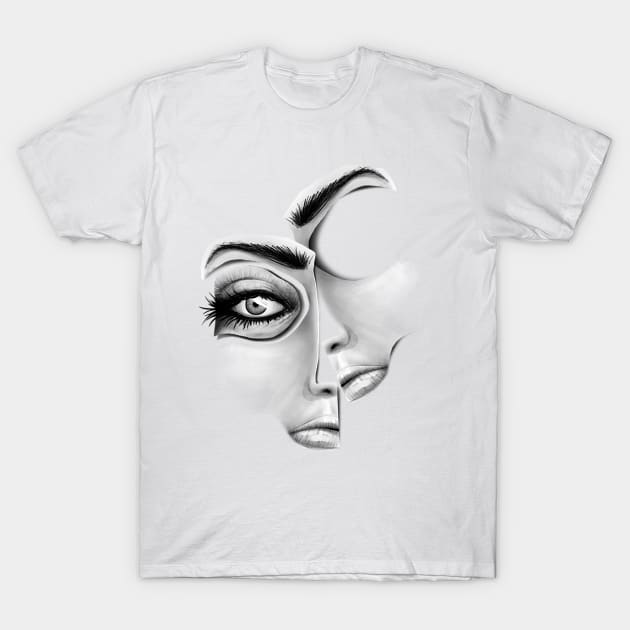Puzzle Face T-Shirt by ilhnklv